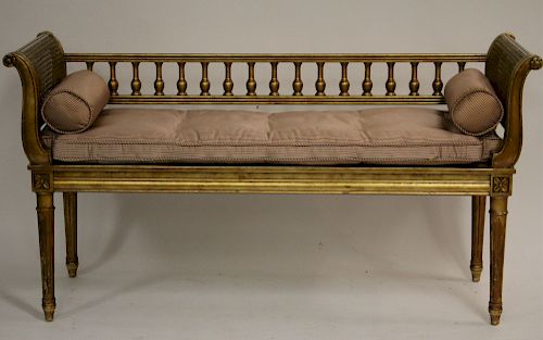 LOUIS XVI STYLE GILT BANQUETSilk