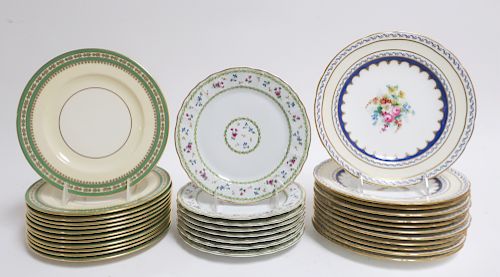 MIXED COLLECTION PORCELAIN LUNCHEON/SALAD