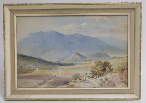 BRITISH SCH 19TH C INDIA HILL 37315b