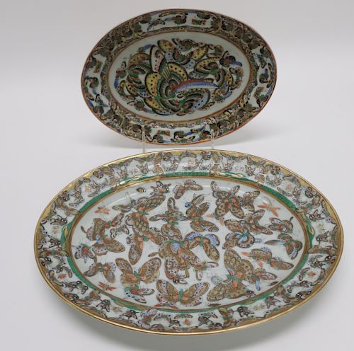 CHINESE OVAL PLATTERS, 19TH C.Porcelain
10