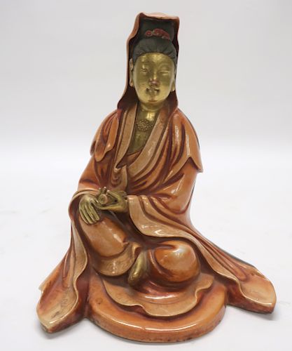 CHINESE PORCELAIN SEATED GUANYINEarly
