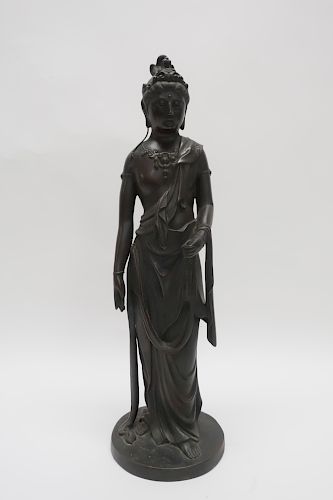 JAPANESE BRONZE FIGURE OF KANNONWell 3731e6