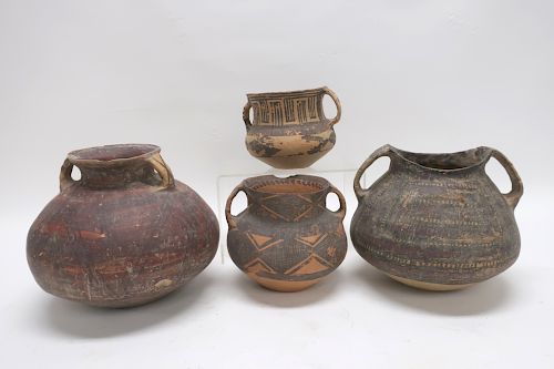 FOUR SMALL CHINESE NEOLITHIC VESSELSFour