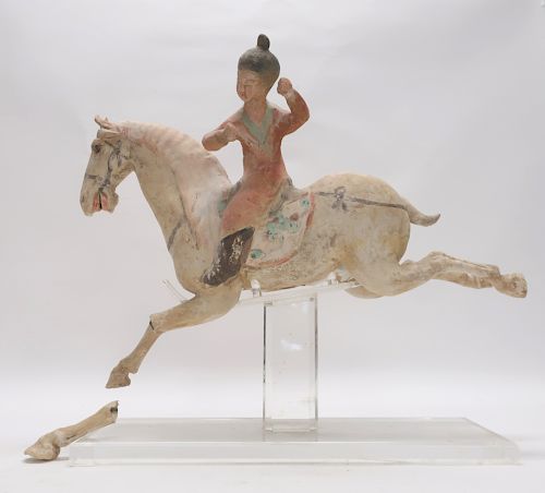 TANG STYLE HORSE AND RIDERHorse