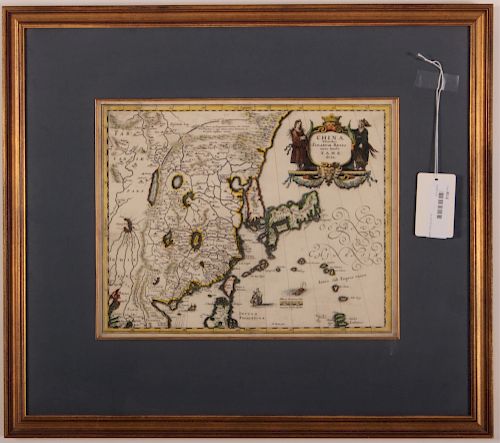 MATTHAUS MERIAN, CHINA MAP, C.1649Matthaus