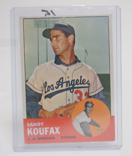 SANDY KOUFAX 1963 TOPPS BASE 210 373322