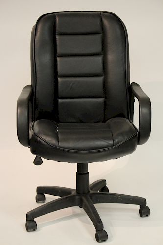 CONTEMPORARY BLACK LEATHER OFFICE 37334f