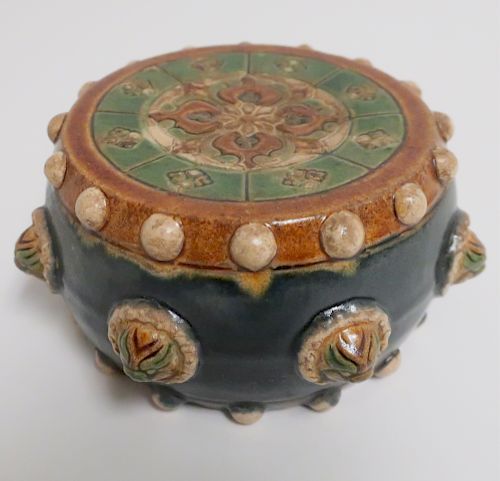 CHINESE SANCAI CERAMIC DRUM8 Kylin 3733ca