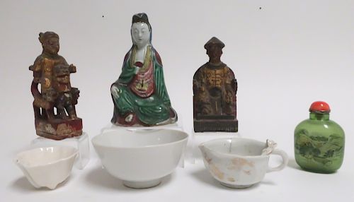 7 CHINESE & OTHER ITEMS2 carved
