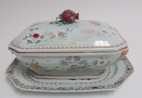 CHINESE EXPORT PORCELAIN TUREEN 3733c4