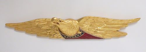 GILTWOOD CARVED EAGLE BY R.L. DUPUY