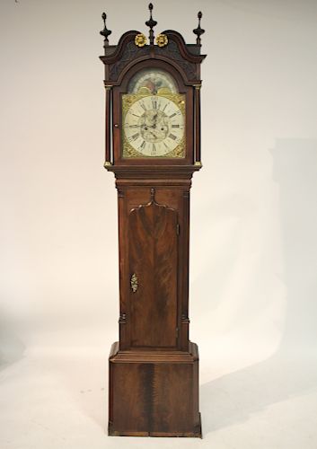 ENGLISH TALL CASE CLOCK EDM SCHOLFIELD 373461