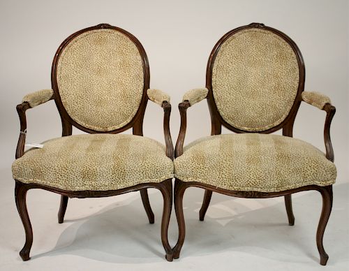 PR. GEORGE III OPEN ARM CHAIRS