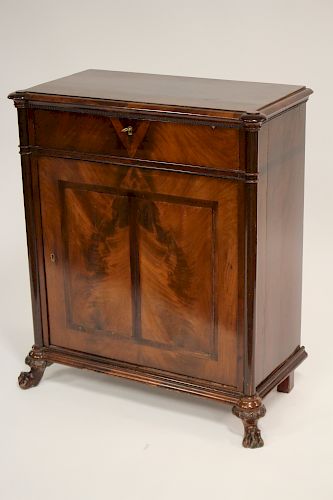 FRENCH EMPIRE MAHOGANY CABINETFrench