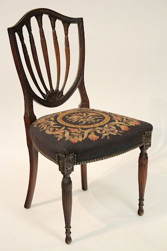 GEORGE III STYLE MAHOGANY SIDECHAIR  3734ac