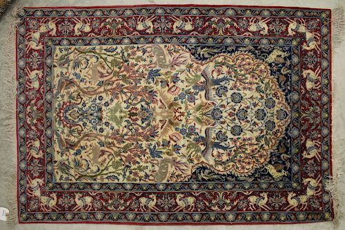 QUM PRAYER RUG SILK3 8 x 5 4 MGIA8632 scl  37351e