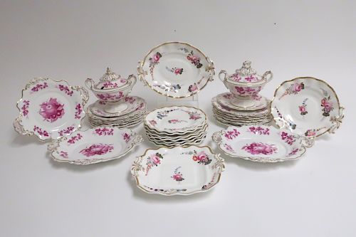 RIDGEWAY PORCELAINS, FRUIT AND FLORAL