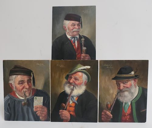 FRITZ MULLER 4 PORTRAITS OF MEN 373588