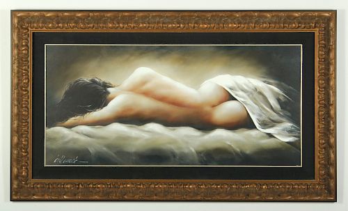 BILL MACK, RECLINING NUDE, SIGNED TP