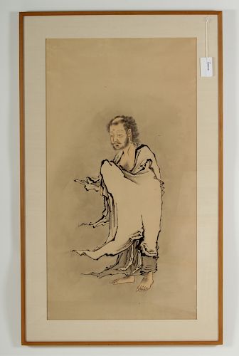 CHINESE WATERCOLOR ON PAPERDepicting 373625