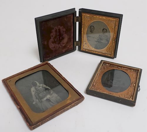 GROUP OF 3 DAGUERREOTYPESPossibly
