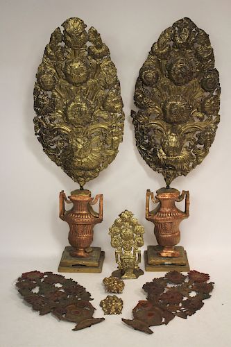 FLORAL AND URN THEMED REPOUSSE