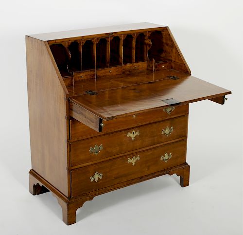 FEDERAL MAPLE SLANT FRONT DESK,