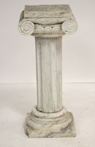 CARVED QUARTZ CLASSICAL IONIC COLUMN