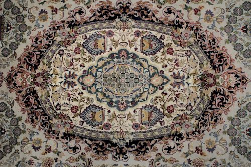 PERSIAN ISHAFAN STYLE HAND-KNOTTED