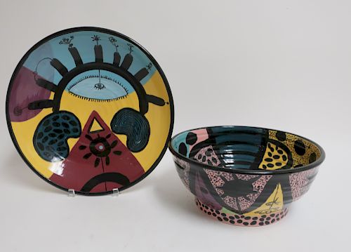 TWO ART POTTERY BY DAN NAKAMURABowl  373773