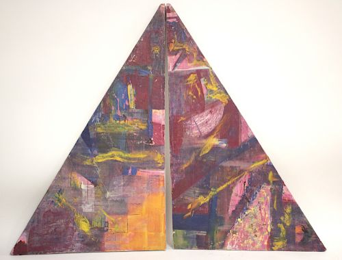 ABSTRACT EXPRESSIONIST TRIANGULAR