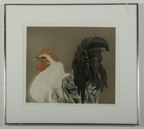 BETH VAN HOESEN, "BORIS" ETCHING,