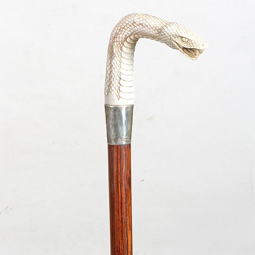 CARVED SNAKE CANE20th Century-