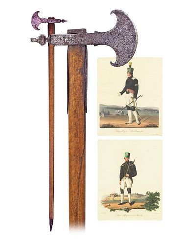 MINER "BERGBARTE" AXE CANE-Ca 1800