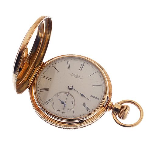 ELGIN GOLD HUNTING CASE POCKET 37390f