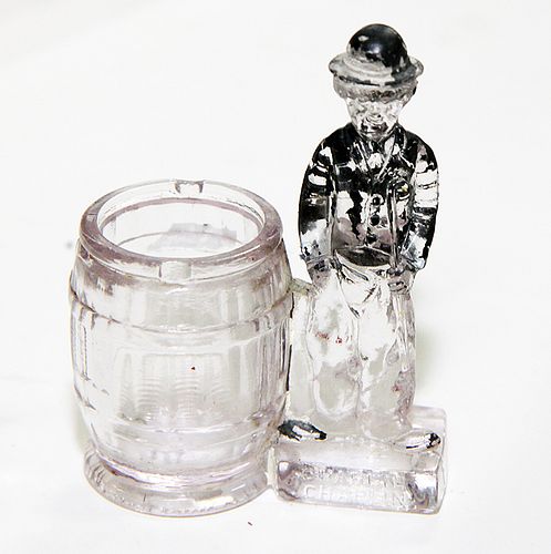 CHARLIE CHAPLIN CANDY CONTAINERGlass 373937