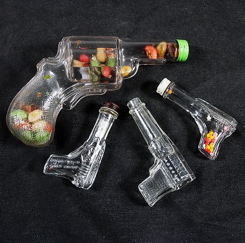GUN CANDY CONTAINERSA group of
