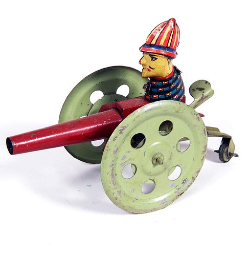 TIN TOY CANNONProbably German with