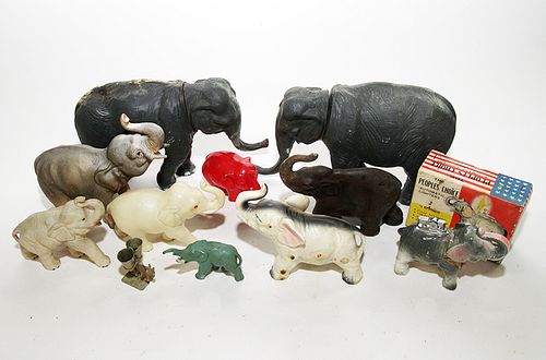 ELEPHANT TOYSA group of various 3739aa