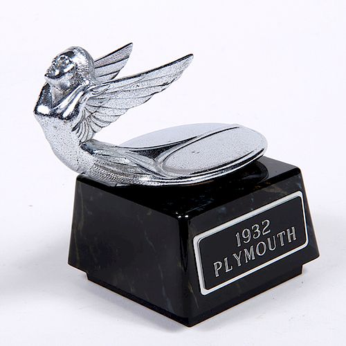 PLYMOUTH PARTIALLY NUDE HOOD ORNAMENT/MASCOT1932-