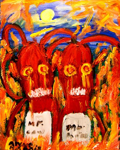 OUTSIDER ART ALYNE HARRIS TOMBSTONES 373ab5