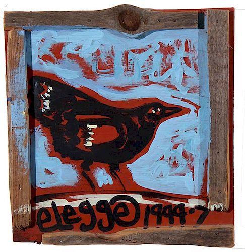 OUTSIDER ART, ERIC LEGGE, BLACK BIRDLegge,