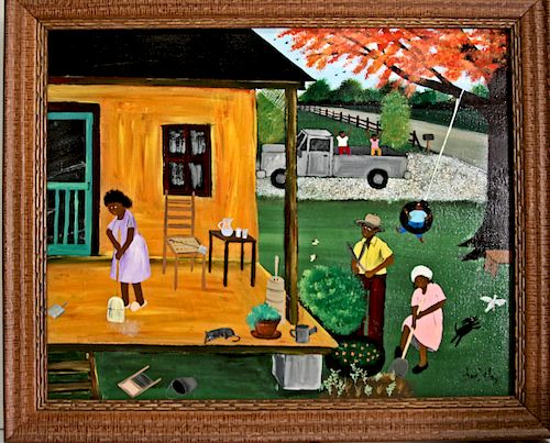 OUTSIDER ART, SHARON JOHNSON, YARD