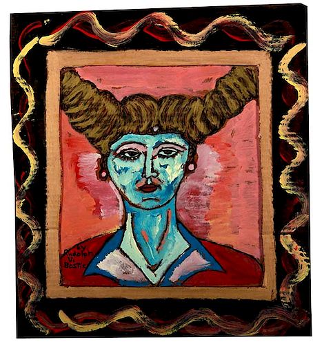 OUTSIDER ART, RUDOLPH BOSTIC, THE LADY