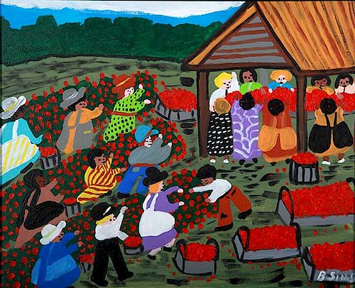 OUTSIDER ART, BERNICE SIMS, PICKING