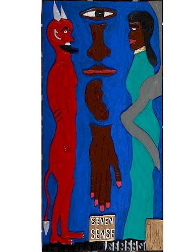 OUTSIDER ART LEROY ALMON SR SEVEN 373bcf