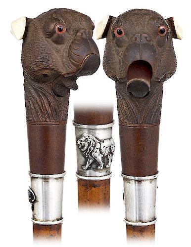 42 GIANT AUTOMATED DOG HEAD CANE 373c02