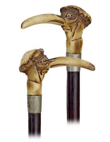 140 STAG HORN SATIRICAL CANE CA  373c5b