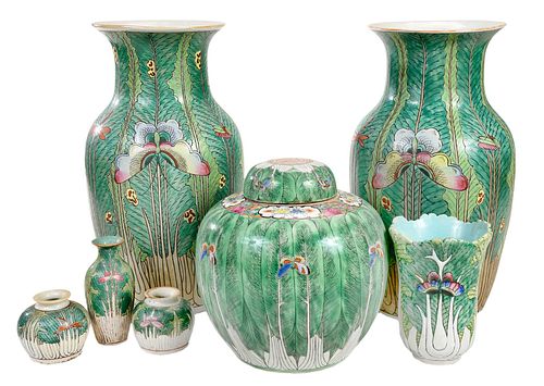 SEVEN CHINESE EXPORT PORCELAIN