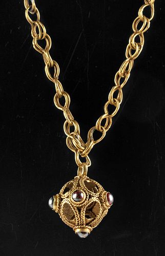 BEAUTIFUL BYZANTINE GOLD GARNET 3715e7